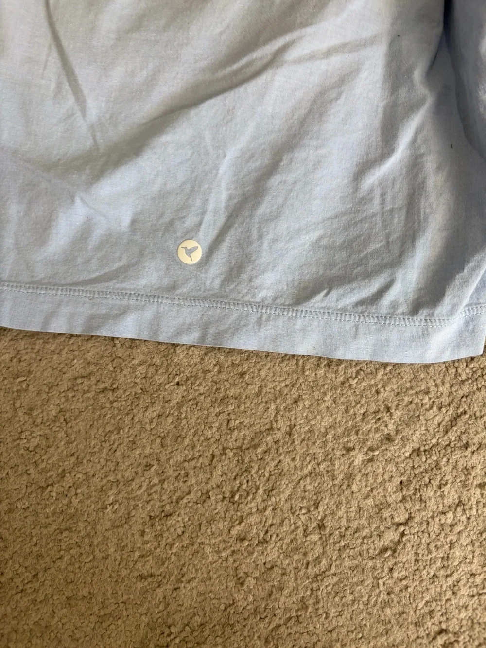 Birddogs Shorts, Men’s XL Light Blue Casual Shorts with Coral Waistband